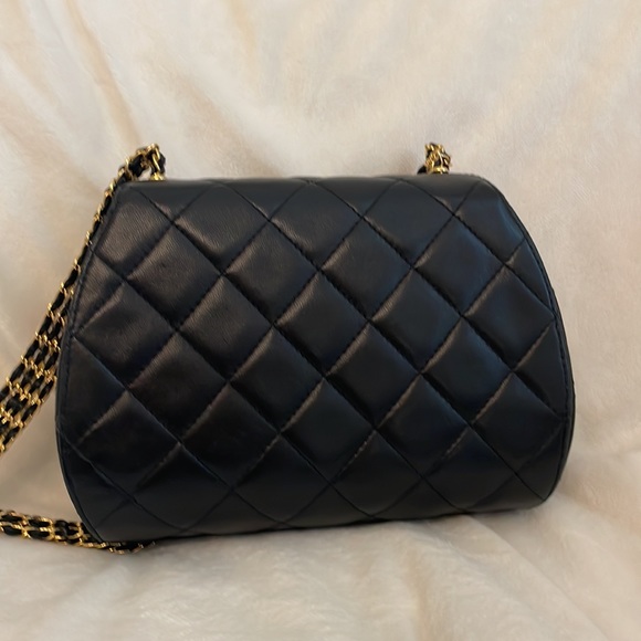 Chanel Vintage Quilted Multi-chain 24K Gold Coated Hardware Mini Crossbody Bag - Picture 8 of 17